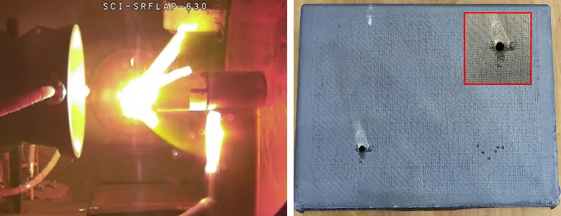 Space Rider, ISiComp® successfully passes plasma test after hypervelocity impact